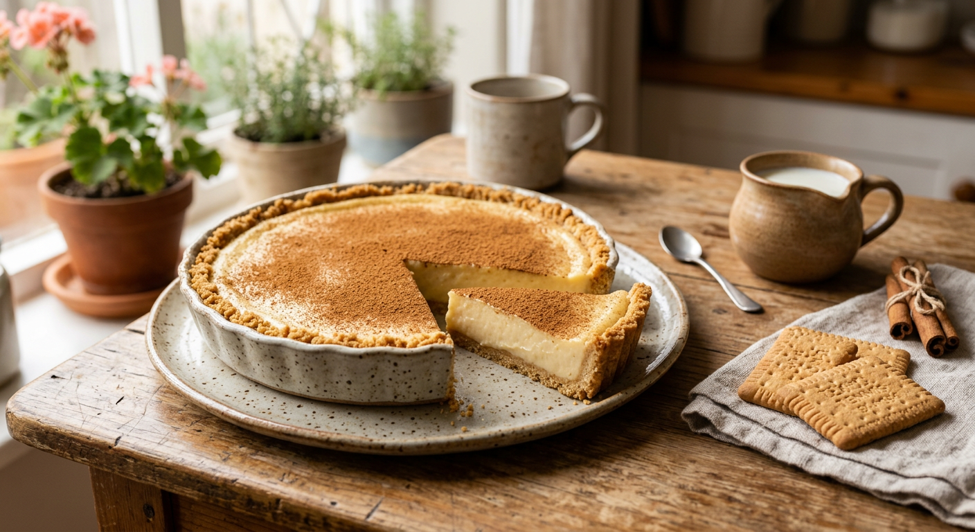 Firefly_Gemini Flash_Create a warm, inviting food photography image of a traditional South African melkter 838513